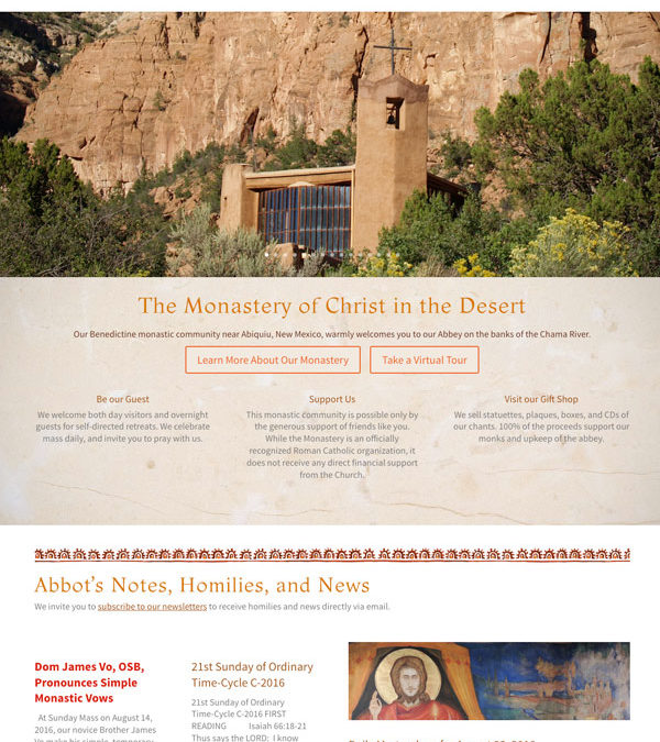 Christ in the Desert Monastery