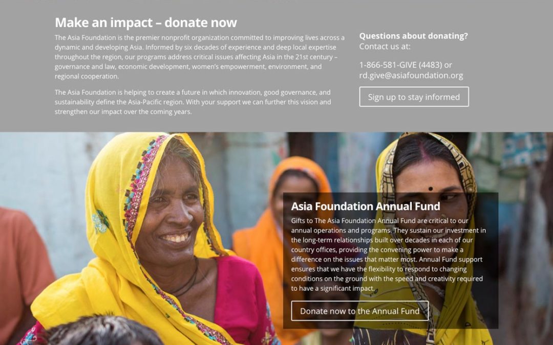 The Asia Foundation’s 2016 Redesign